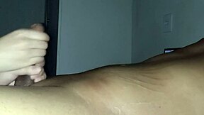 Getting cream to soften my hands with a big black cock treat, oh yeah!