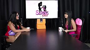 Hey, wanna know how to do painless anal? Tata in sheer red shows marks!