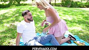 Stepbrother comforts his lonely stepsister after her date is a no show