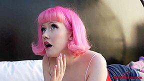 Petite Evie Rees Gets Inspired by Allen Swift's Hardcore Taboo Blowjob