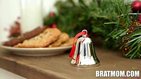 Millie Morgan receives a creampie from Ricky Spanish as a christmas gift.