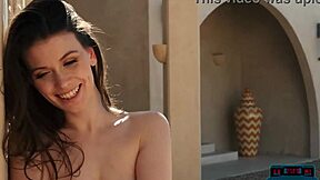 Petite Canadian milf strips bikini to show flawless body