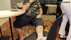 look at juliacarioca's huge ass in white leggings