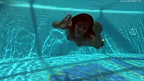 Irina from Russia flaunts sexy body underwater in pool! 🏊‍♀️