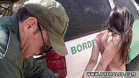 taxi cop captured latina teen tied up for rough pounding