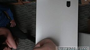 Police woman punished with blowjob in garage