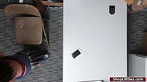 Teen Shoplifter Feels Intense Pleasure In Lps Office.