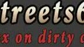 Anya Olsen's rough outdoor public anal toys session is intense