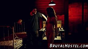 Young tourist feels rough forest bondage and bdsm after taxi wait