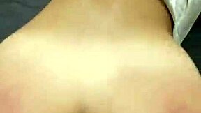 Young brunette's big ass gapes from bold doggystyle pounding.