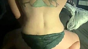 Babysitter rides big cock in reverse cowgirl position