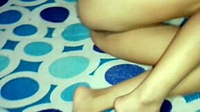 colombian nurse talks on phone while showing big tits and ass