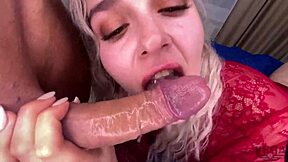 I fucked my stepsister on the parents' bed and came on her pussy