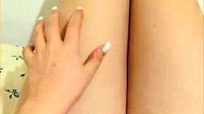 Shy stepsister excites herself quietly to avoid parents.