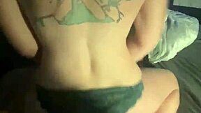 Babysitter rides big cock in reverse cowgirl position