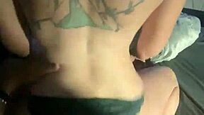 Babysitter rides big cock in reverse cowgirl position