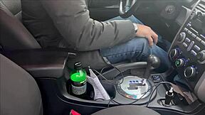 Teen 18+ asks stranger for car repairs and pays with pussy riding and creampie.