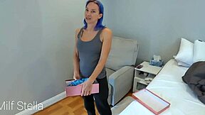 stepson says, try on this lingerie, stepmom, for christmas, leading to creampie