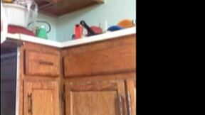 Teen strips seductively on webcam, dancing with clothes ripped at home