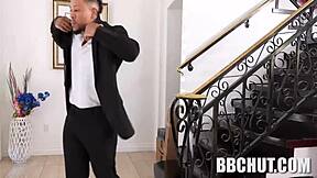 Eddie Jaye and Alaina Taylor handle the big black cock in POV blowjob scene