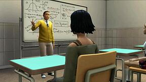 Teacher Fucks His Student Hard in Classroom Anal Session