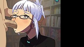 koga akemi gives deepthroat blowjob in library 😍