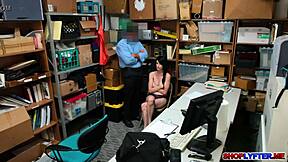 shoplyfter alex harper gets caught in office