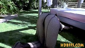 Lingerie Teens Ride Cock and Finger at Wild Party