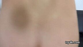 Nice teen gives pov blowjob and gets pussy fucked