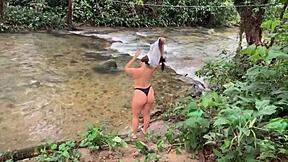 i spied my stepsister bathing naked in the waterfall