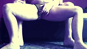 Blonde teen sucks and fucks in homemade video with pussy fingering