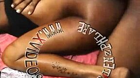 The ebony teen whore gets her pussy dug into doggystyle