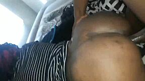 i'm petite ebony sneaking dick before roommate comes home, feeling so naughty