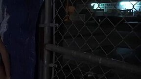 Skinny teen Anya Olsen's meaty pussy in rough outdoor public bang-out! 😱