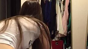 etudiante francaise twerks big ass while boyfriend sleeps