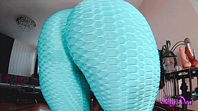 sexydea squirts from her hairy pussy after fingering.