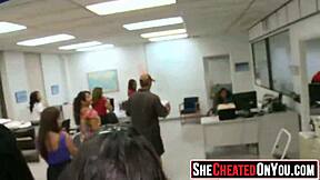 38 cheating milf bitch caught in wild orgy action