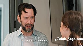 Slumber Party Cutie Caught Bestie’s Stepdad Fapping Hard!