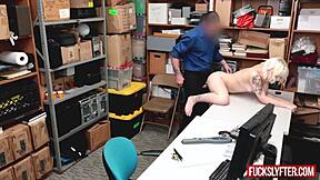 Naomi Nash Gets Licked And Fucked By Old Officer In Office