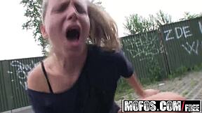 watch nessy get fucked against the car with that monster cock?