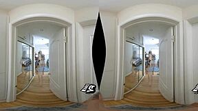 Anny Aurora Wanks In Lingerie And Stockings In College Dorm.