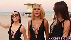 i'm a teen biker girl on the beach