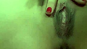 horny teen girl shows off wet pussy and natural tits up close