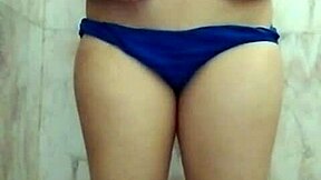 Hey, gorgeous girlfriend, banging yourself in the bathroom?