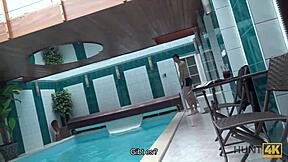 Cuckold watches teen ride cock intensely for cash