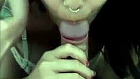 White Moon gives White Wolf a greedy blowjob on his monster cock