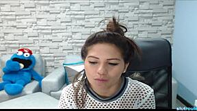 niley casually flashes her massive natural tits on cam