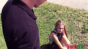 kaylee jewel, that tiny 18+ teen takes a hard tumble
