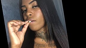 i'm ebony pearl estrella, jerk off to my feet in heels