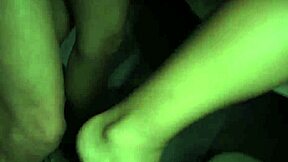 Birthday threesome blowjob in the wild 😏